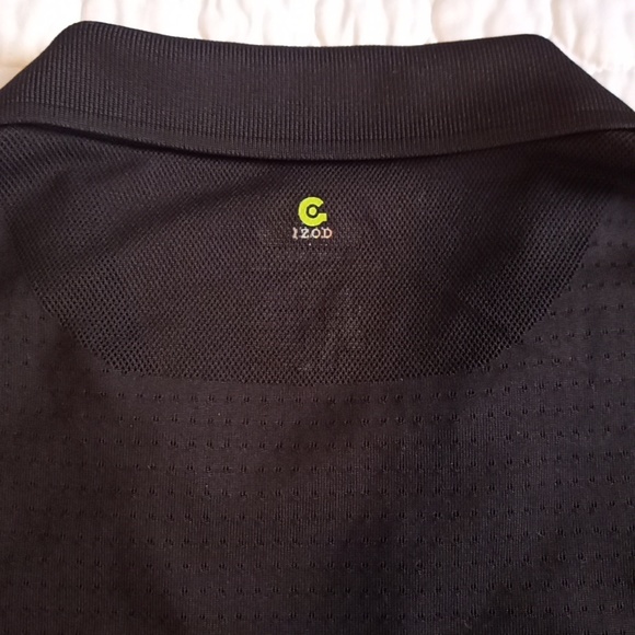 IZOD Sleeveless Black Golf Shirt sz Small Exc Condition - Picture 6 of 6